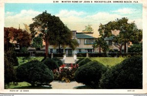 Florida Ormond Beach Winter Home Of John D Rockefeller Curteich