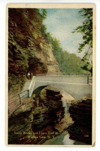 NY - Watkins Glen. Sentry Bridge & Upper End of Tunnel