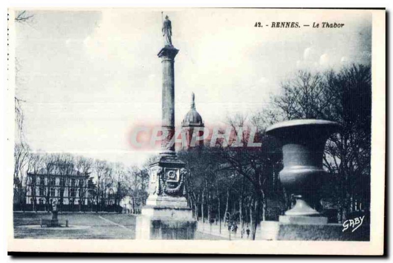 Old Postcard Rennes Tabor