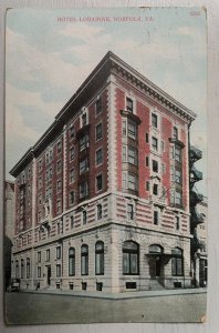 Vintage Postcard 1908 Hotel Lorraine Hotel, Norfolk, Virginia