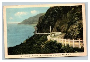 Vintage 1938 Postcard Marsouis Gaspésie–Îles-de-la-Madeleine Quebec Canada