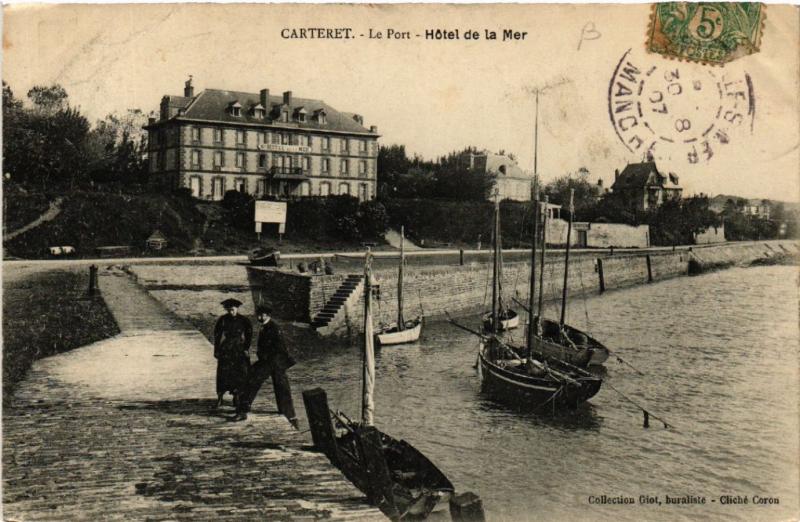 CPA Carteret - Le Port - Hotel de la Mer (632858)