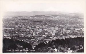 Oregon Portland Mount Hood And Portland Real Photo