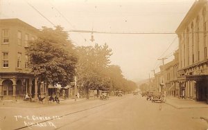 8th E. Centre Sts. real photo - Ashland, Pennsylvania PA Postcard