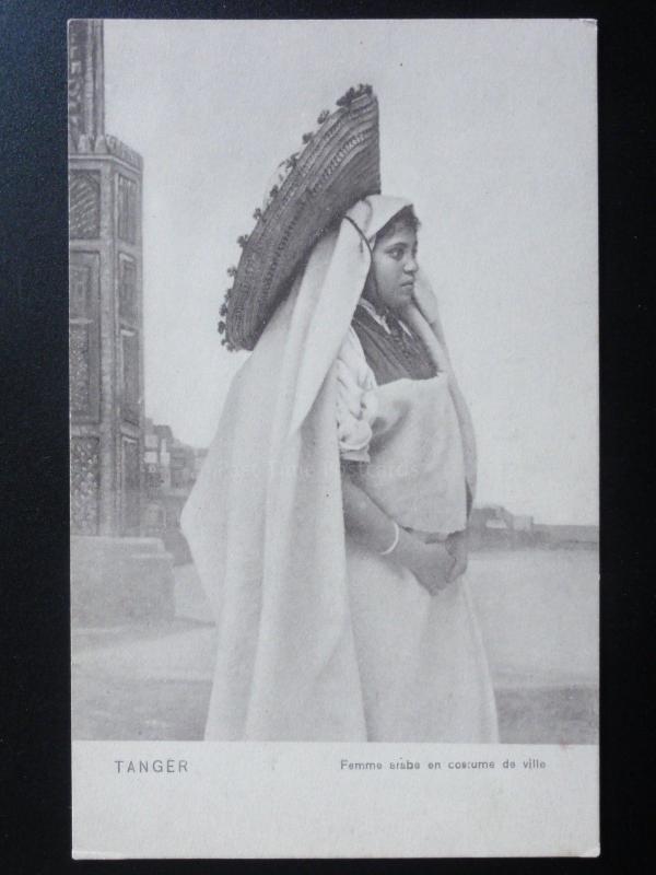 Morocco: Femme Arabe en Costume de ville Old Postcard