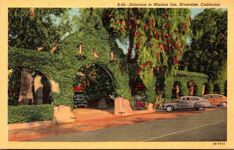 California Riverside Entrance To Mission Inn Curteich