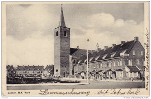 Partial Street View, R. K. Kerk, LEIDEN (South Holland), Netherlands, 1910-1920s
