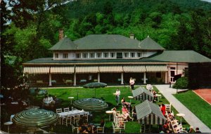 Virginia Hot Springs The Homestead Hotel Luncheon On The Casino Lawn 1952