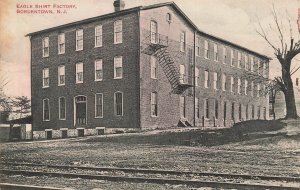 Eagle Shirt Factory Bordentown Burlington County New Jersey NJ Deacon Postcard