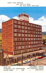 Hotel Rio Monterrey Mexico Tarjeta Postal Unused 