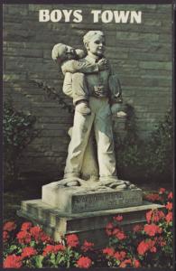 Statue,Boys Town,NE Postcard