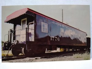 Railroad Postcard Train Railway Green Bay And Western Locomotive Patriotic 1776