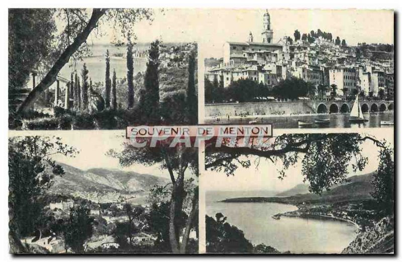 Old postcard Remembrance Menton