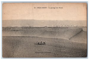 c1910 The Passage Of The Mogador Dunes Morroco Antique Posted Postcard