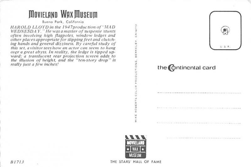 Movieland Wax Museum - Harold Lloyd