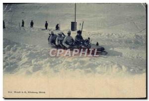 Old Postcard of Sports Ski & # 39hiver