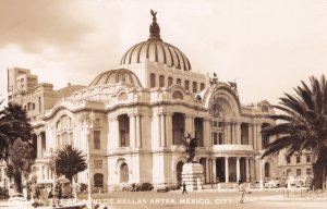 Palacio de las Bellas Artes Mexico Real Photo Postcard