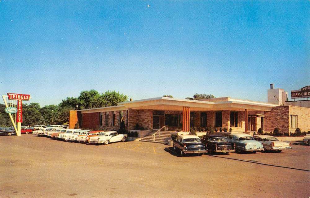 Dyer Indiana Teibels Family Restaurant Street View Vintage Postcard K62754 Asia & Middle East