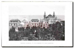 Old Postcard Monte Carlo Casino & Gardens