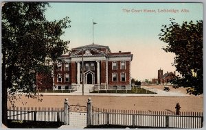 The Court House Lethbridge Alberta Vintage Postcard H81