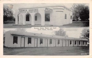 Santa Claus Georgia Greene Motor Hotel & Grill, B/W Photo Print PC U14035