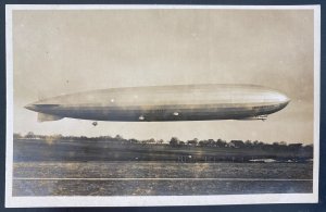 Mint RPPC Real Picture Postcard Graf Zeppelin LZ 127 Airship Landing B