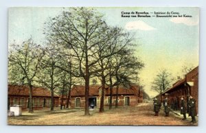 WWI  Camp Bourg-Léopold Beverloo Camp Interior Belgium UNP DB Postcard M7