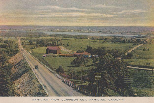 Hamilton From Clappison Cut Canada Old Postcard