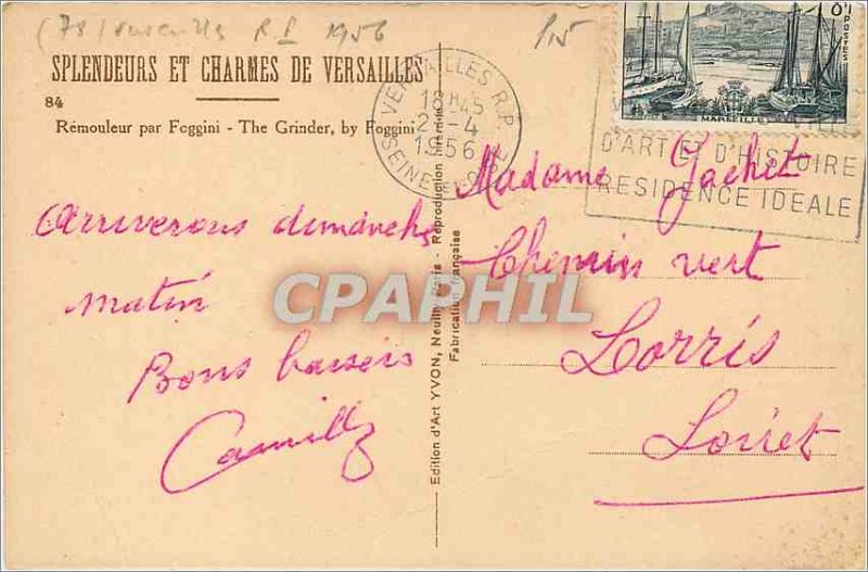 Postcard Ancient Splendors and Charmes de Versailles