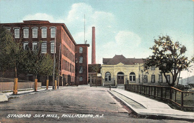 Standard Silk Mill, Phillipsburg, New Jersey, Early Postcard, Unused