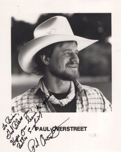 Paul Overstreet Country & Western Rare Large 10x8 Hand Signed Photo