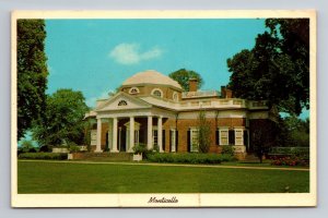 Monticello Home Of Thomas Jefferson Charlottesville Virginia Posted 1963