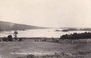 Maine Island Falls Mattawamkeag Lake 1939 Real Photo RPPC