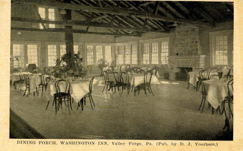 PA - Valley Forge. Washington Inn, Dining Porch