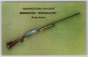 Remington Wingmaster Trapshooters Favorite Pump Action Advertising Postcard E22