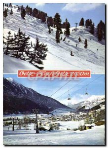 Modern Postcard Das neu erschlossene Schneeparadies Hoch Oetz 2020 m