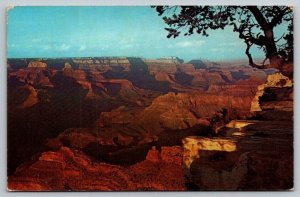 Vintage Arizona Postcard -  Sunset on the Grand Canyon