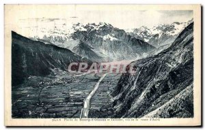 Old Postcard Plaine du Bourg d Oisans and road Views D auris