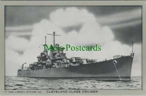 American Military Postcard - U.S Navy - Cleveland Class Cruiser  RS28009