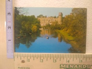 Postcard Warwick Castle From River Avon, Warwick, England