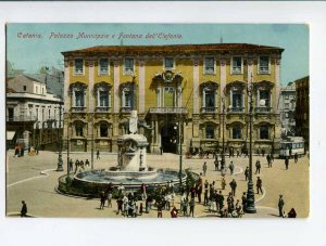 286874 ITALY CATANIA palazzo municipale Fontana dell'Elefante Elephant Fountain 