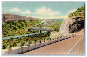 c1930's Highway US 90 Crossing Pecos River River Road TX Vintage Postcard