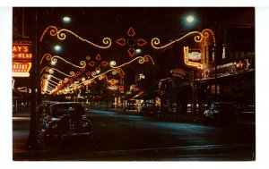 Canada - ON, Owen Sound. Main Street at Night ca 1949
