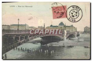 Old Postcard Lyon University's Bridge