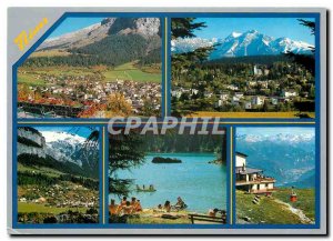 Modern Postcard Waldhaus Flims Dorf mit Signina