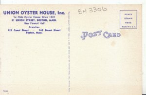 America Postcard - Ye Olde Oyster House, 41 Union Street, Boston, Mass - 5734A