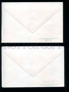 197958 Yugoslavia 1963 year Flowers set two First Day Covers