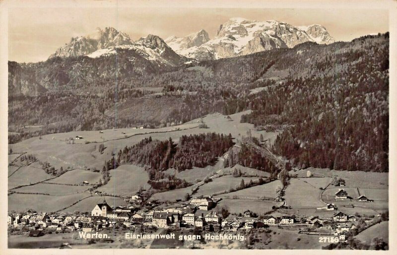 WERFEN AUSTRIA~EISRIESENWELT SEGEN HOCKKONIG 1936 PHOTO POSTCARD