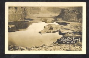 RPPC DRY FALLS WASHINGTON ALLIGATOR HEAD ROCK FORMATION REAL PHOTO POSTCARD