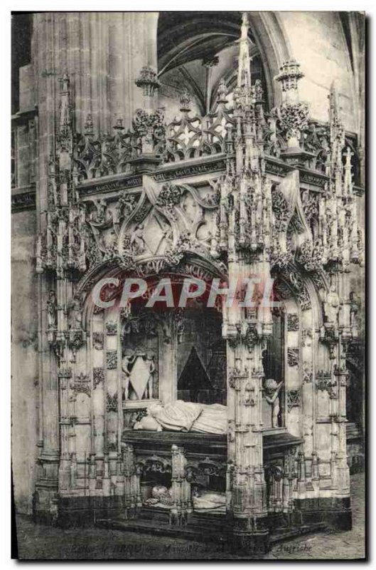 Old Postcard Bourg Brou Church Mausoleum